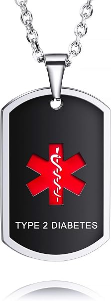 MOWOM Collana di Allerta Medica Personalizzata