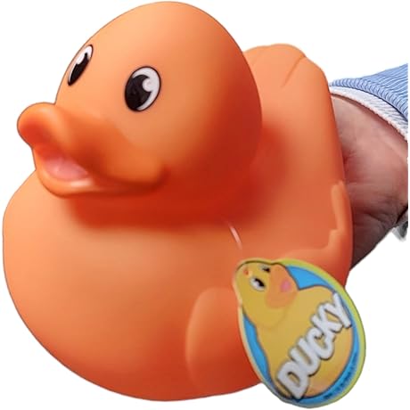 Collectible Orange Rubber Duck (5.5")