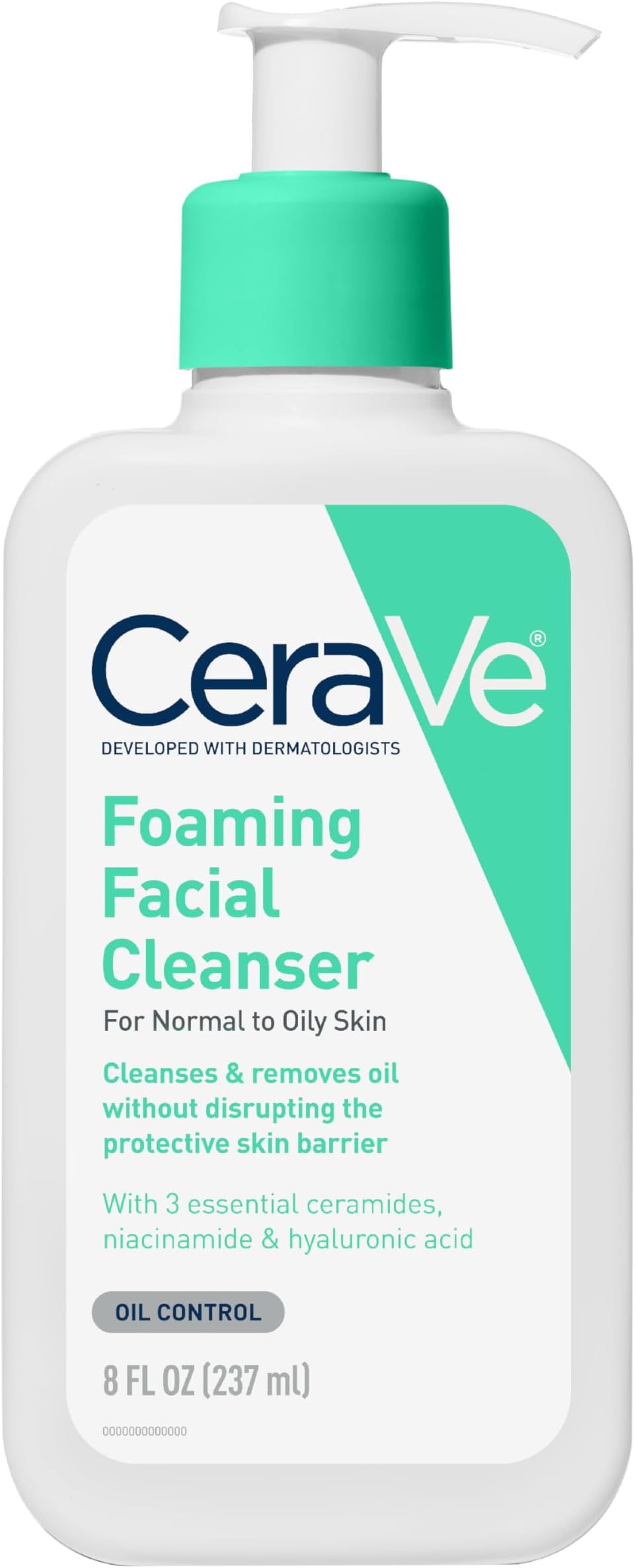 CeraVe Foaming Facial Cleanser, Face Wash for Oily Skin, 8fl oz