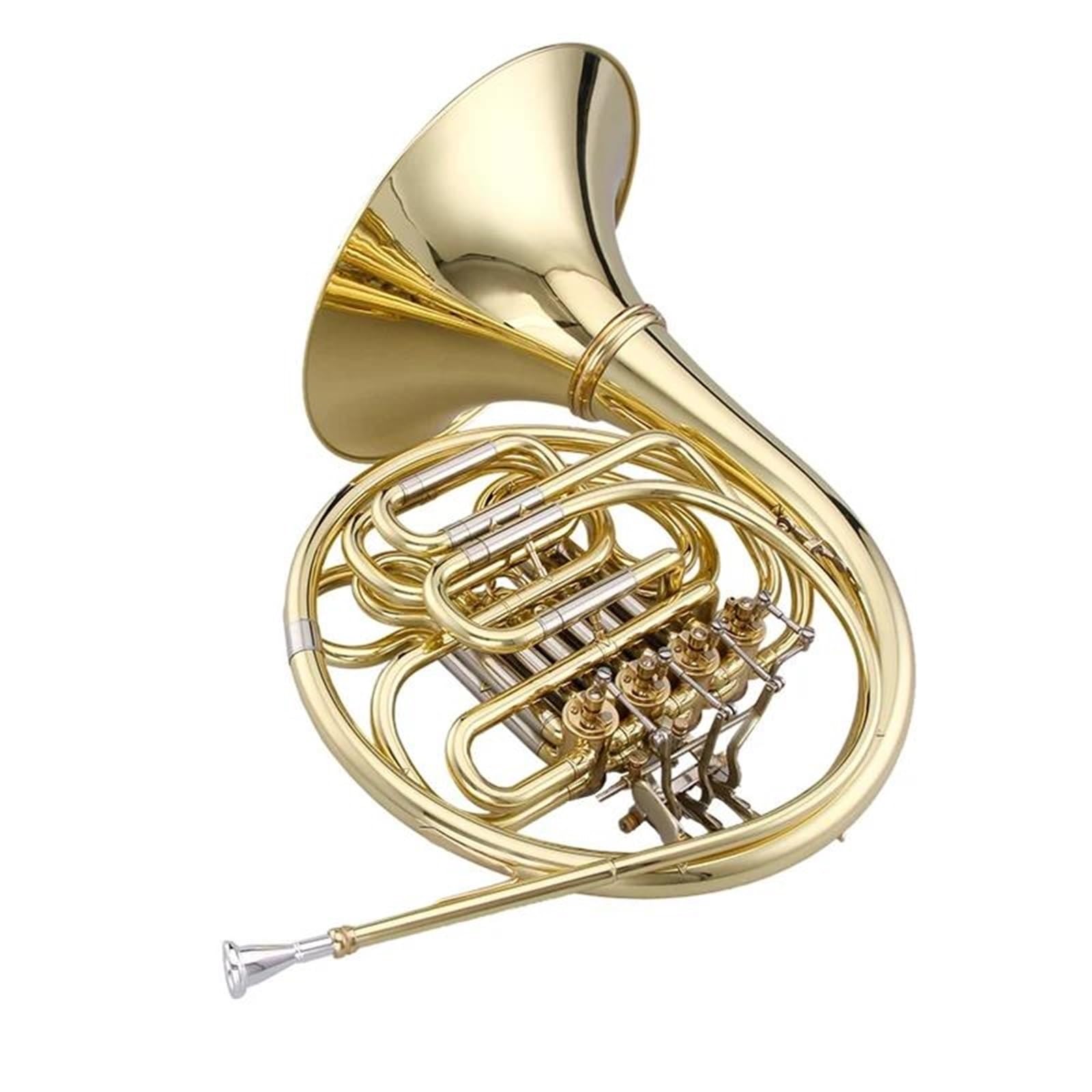 Corno Francese Strumento Musicale Corno Francese Doppio Professionale In Ottone Giallo Aspetto Meraviglioso