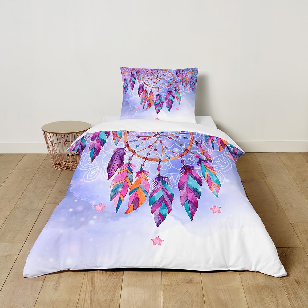 Housse De Couette 220X240 Enfant Attrapeur De Rêves 3D Imprimé Fille