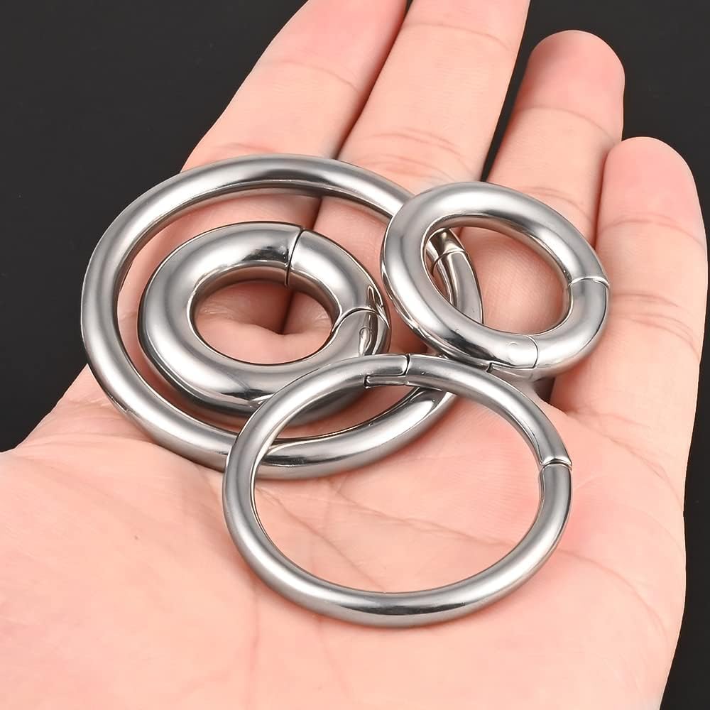 Vankula Pesi per Lobi Peso Dilatatori lobo orecchie ear weight Cerchio in Acciaio inossidabile piercing espansori Gioielli Uomo Donna 4mm 5mm 6mm 8mm