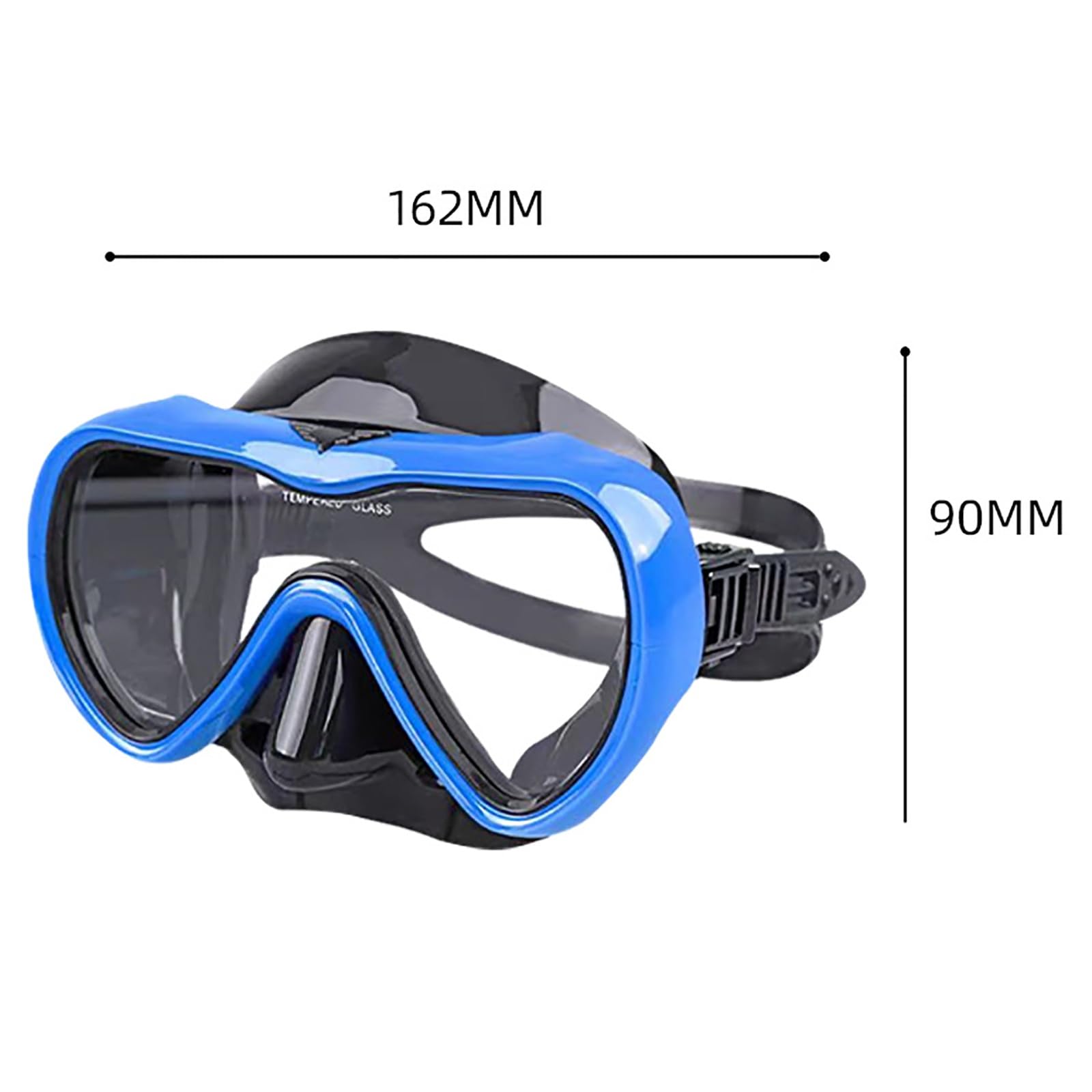 Máscaras de Buceo Máscaras de Snorkel Vidrio Templado una Sola Lente for Buceo para Uso Diario