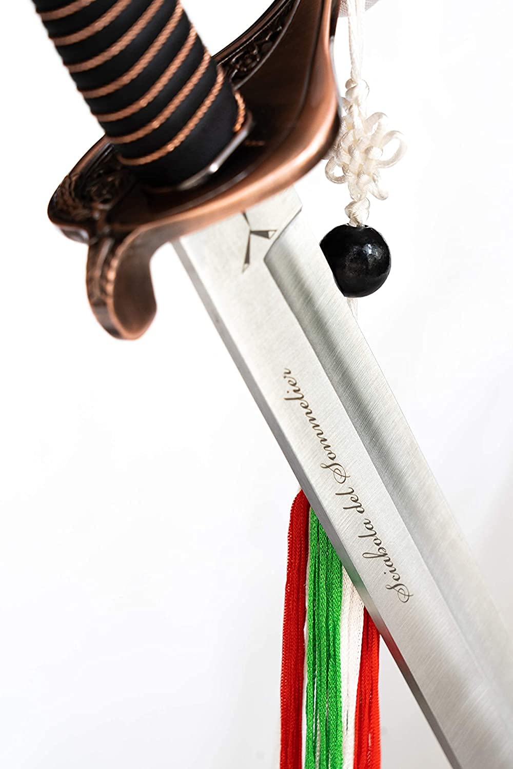 YesEatIs - Sciabola del Sommelier Manico Acciaio - Starter Kit con Secchiello per Ghiaccio e Bottiglia di Bollicine Italiane (Prosecco Valdobbiadene)