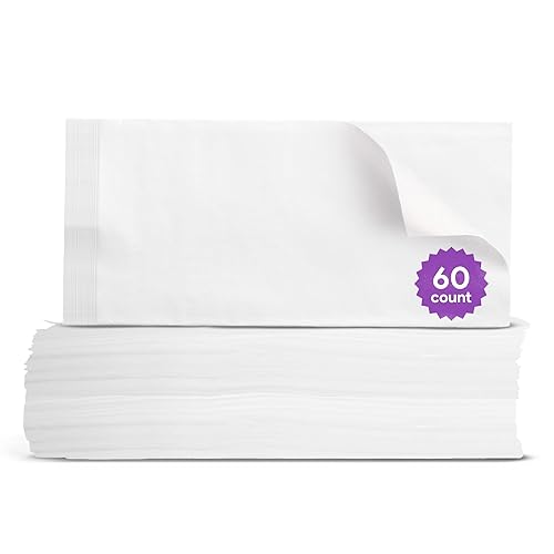 Toallitas secas desechables para adultos y bebés, 60 unidades (2 paquetes de 30), paños suaves y duraderos para incontinencia y cuidado de la piel,