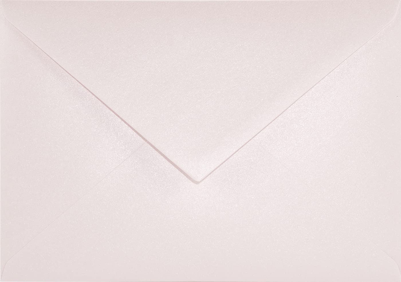 Netuno 25 sobres nacarados rosas claros DIN C6 114x162mm 120g Aster Metallic Candy Pink con solapa engomada puntiaguda sin ventana para invitaciones boda Navidad bautizo tarjetas fiestas bricolaje