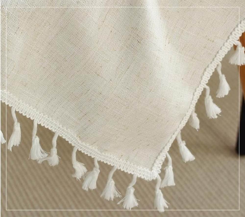 HGJH Tischdecke,Rechteckige Tischdecke Beige Stickerei Outdoor wasserdichte Tischdecke Waschbare Tischdecke Tisch Moderne Abwischbare Tischdecke Für Küche Garten Balkon Partys