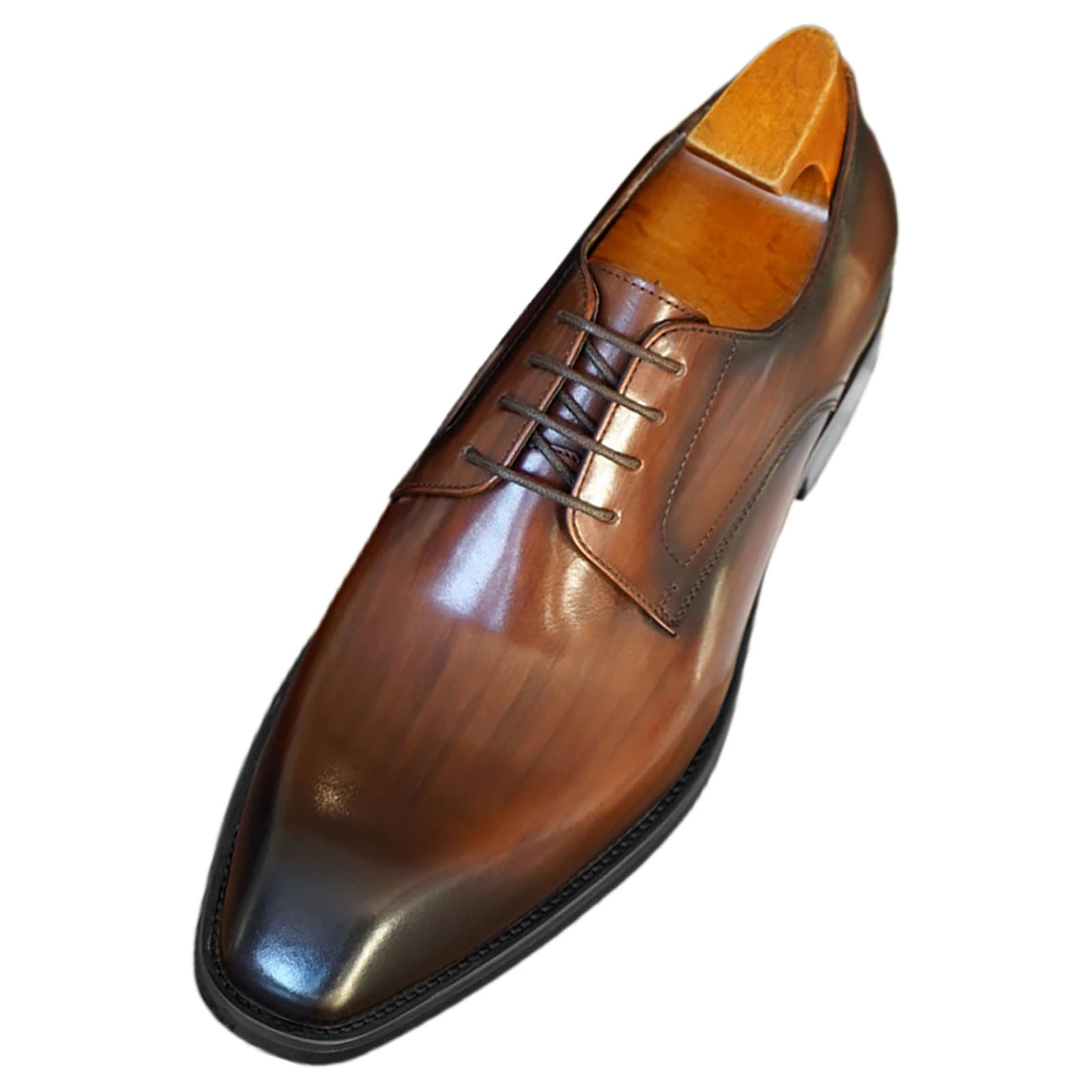 Scarpe da sposa da uomo, larghe, da lavoro, eleganti, in vernice Oxford, leggere, in pelle, classiche, in pelle