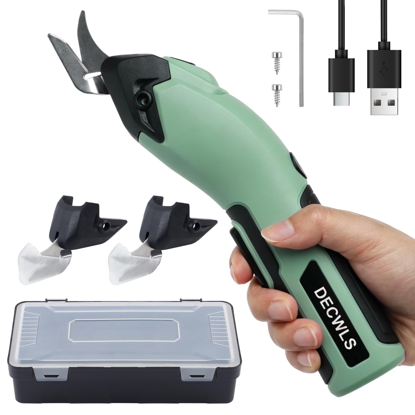 Decwls 4V Cordless Electric Scissors