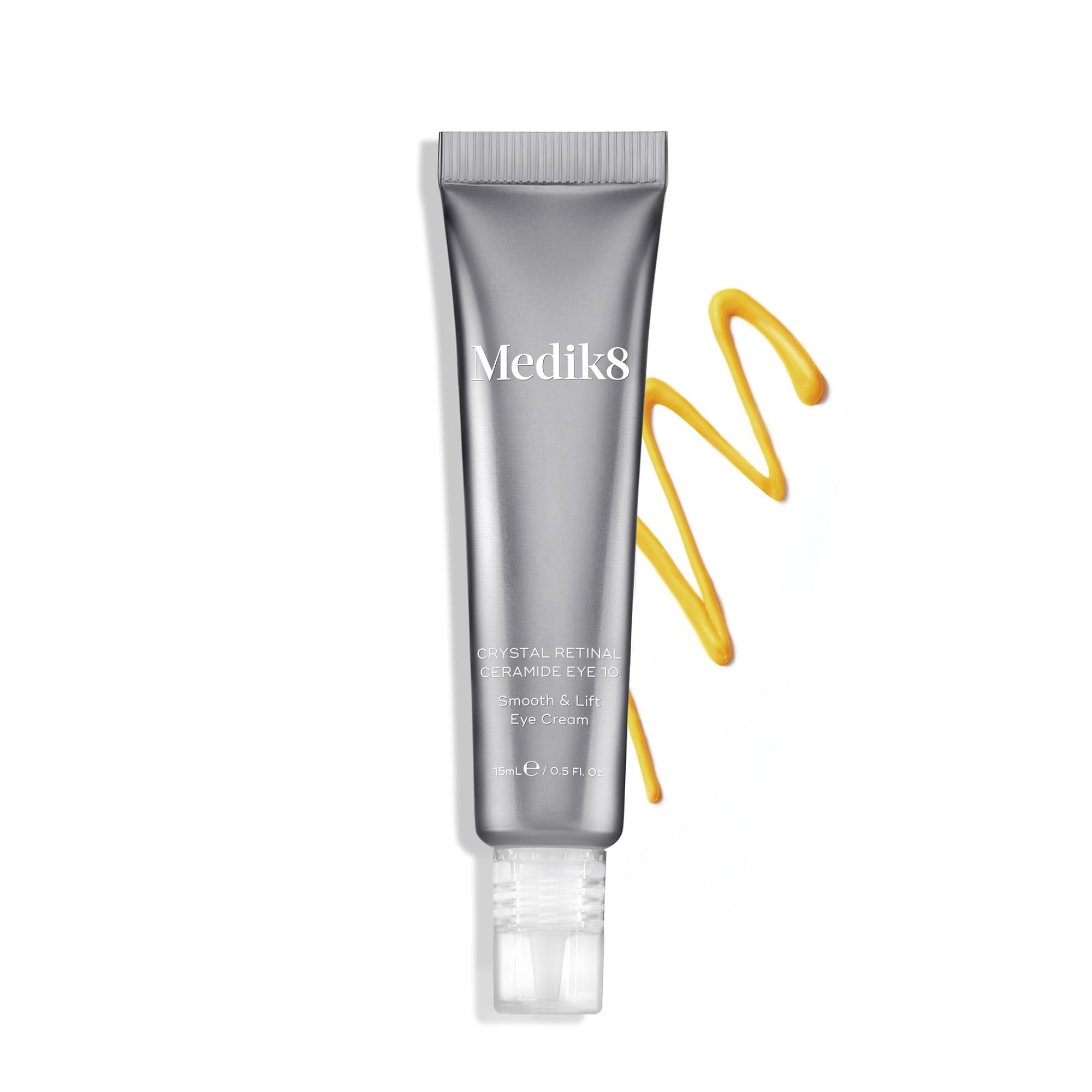 Medik8 Crystal Retinal Ceramide 10 Augencreme, 0,1% Retinal-Stärke – 15 ml | Smooth & Lift Augencreme, Anti-Aging, 0,1% Retinal (11-mal schneller wirksam als Retinol), für erfahrene Vitamin-A-Anwender