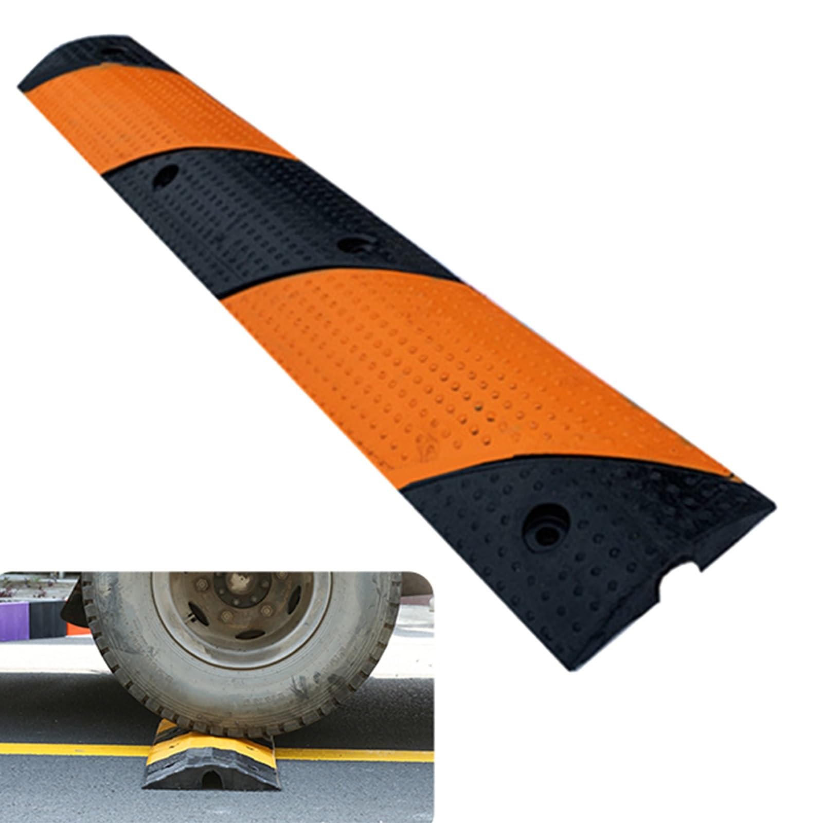 Tope de Velocidad de Goma, Pasacables Suelo, Rampa Protectora de Cable de Alta Resistencia, Camino de Entrada, Jorobas de Velocidad de Camino de Tráfico Modulares para Garaje (Color : 1 Channel-21)