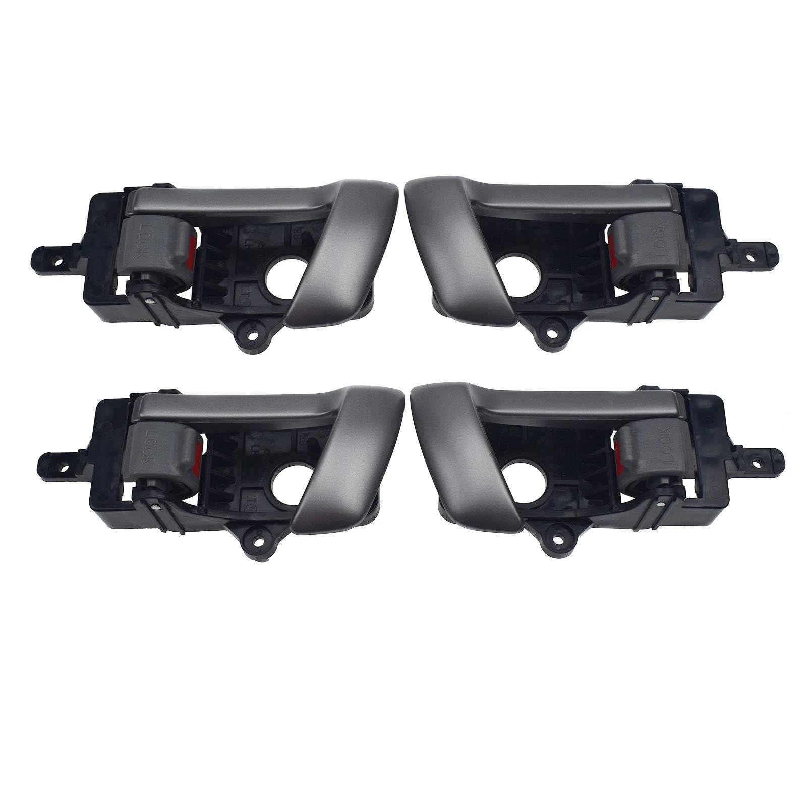 DTSGCX 4PCS Car Left Right Interior Inside Door Handle for Hyundai for Santa Fe 2007-2012 82620-2B000