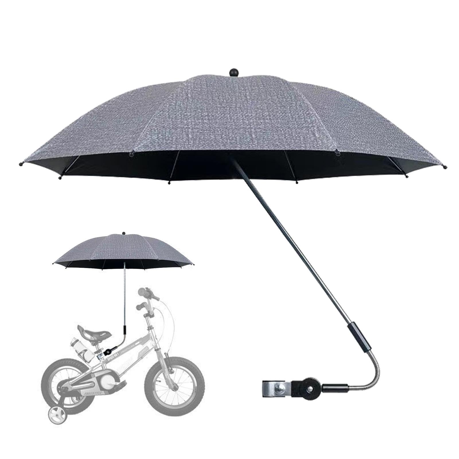 Sun Parasol for Pram | Baby Stroller Umbrella Parasol - Sunshade Umbrella for Stroller with Clamp | Clip Umbrella for Stroller | Pram Parasol UV Protection for Stroller, Pushchair