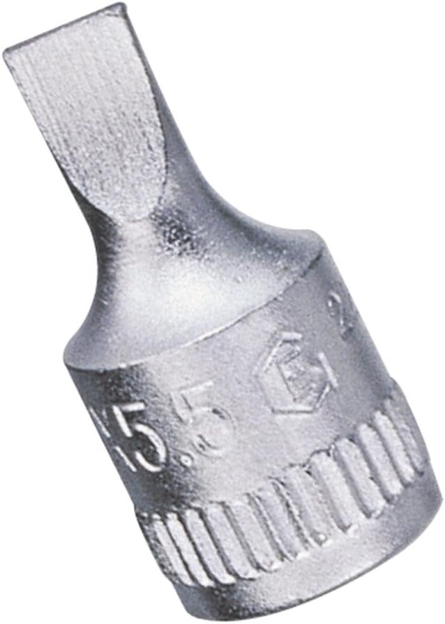 GENIUS TOOLS1/4" Dr. 1.2 × 6.5mm Slotted Head Hand Socket - 222665