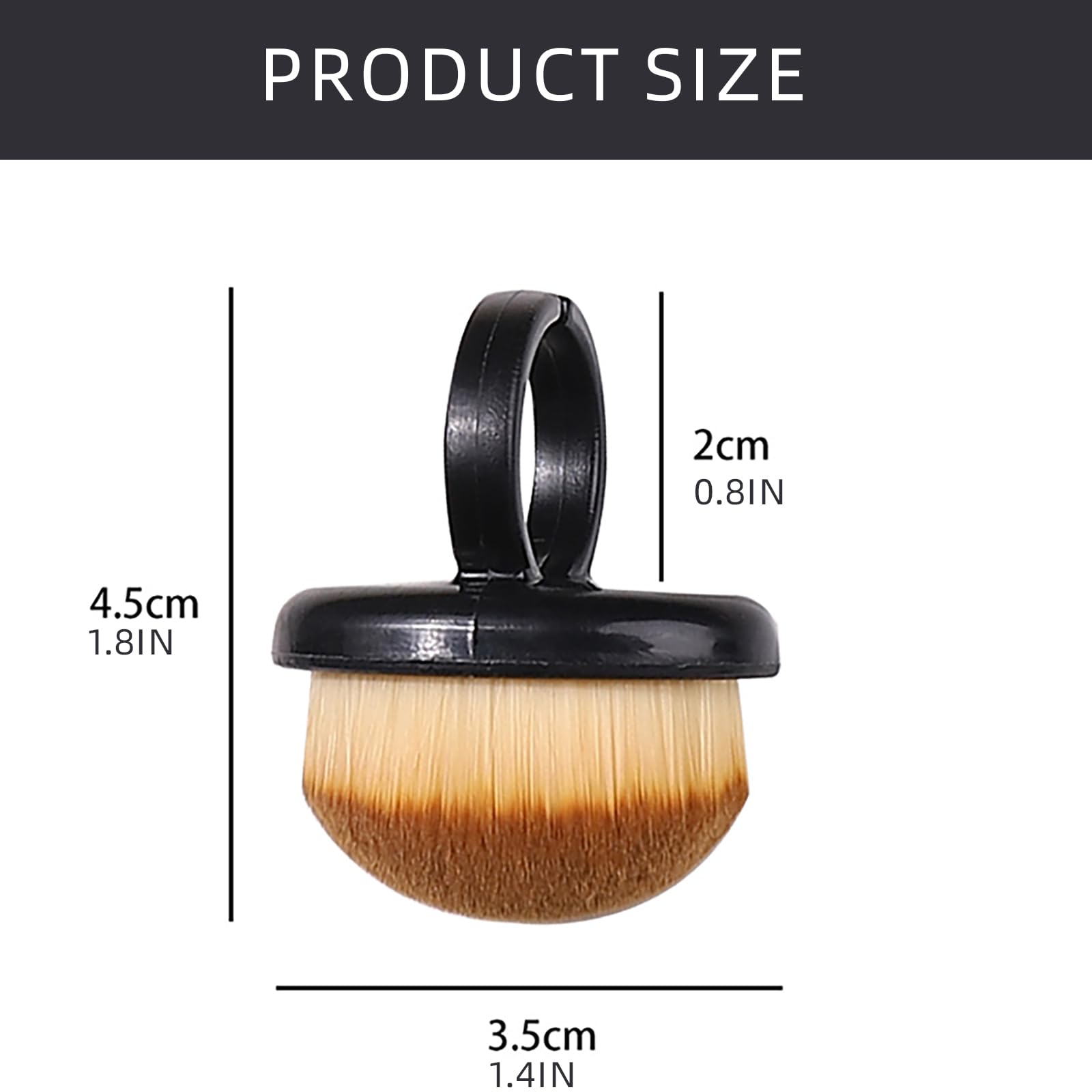 Lot de 5 pinceaux à poussière pour ongles - Pour retirer la poussière - Pinceau de manucure - Pour ongles