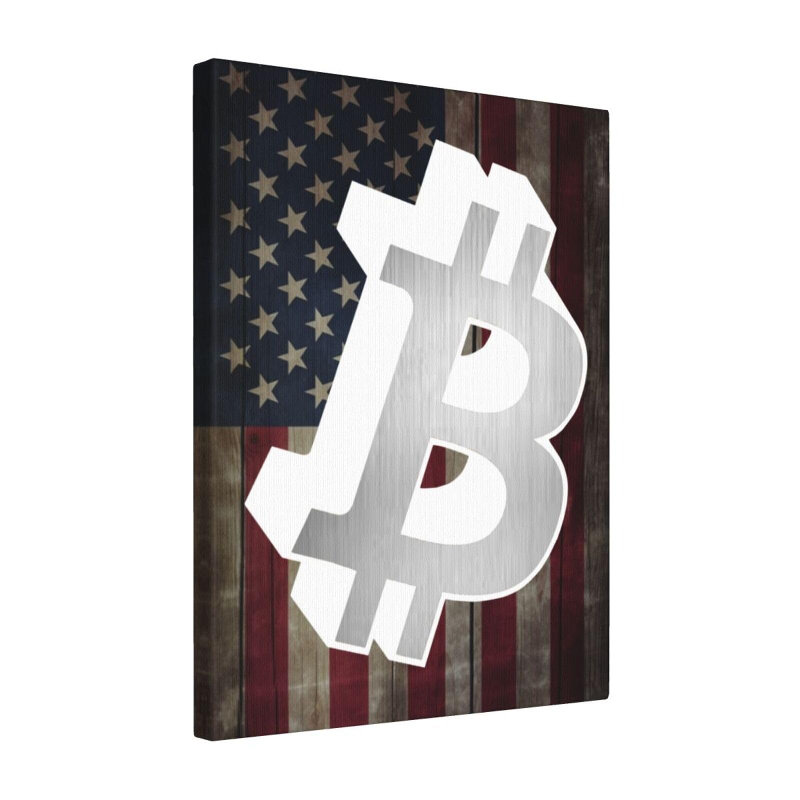 Rqwaaed Buy This New BTC Logo 16x20 inch Canvas Wall Art Print Home Wall Decorations for Living Room Bedroom Unframed Decor