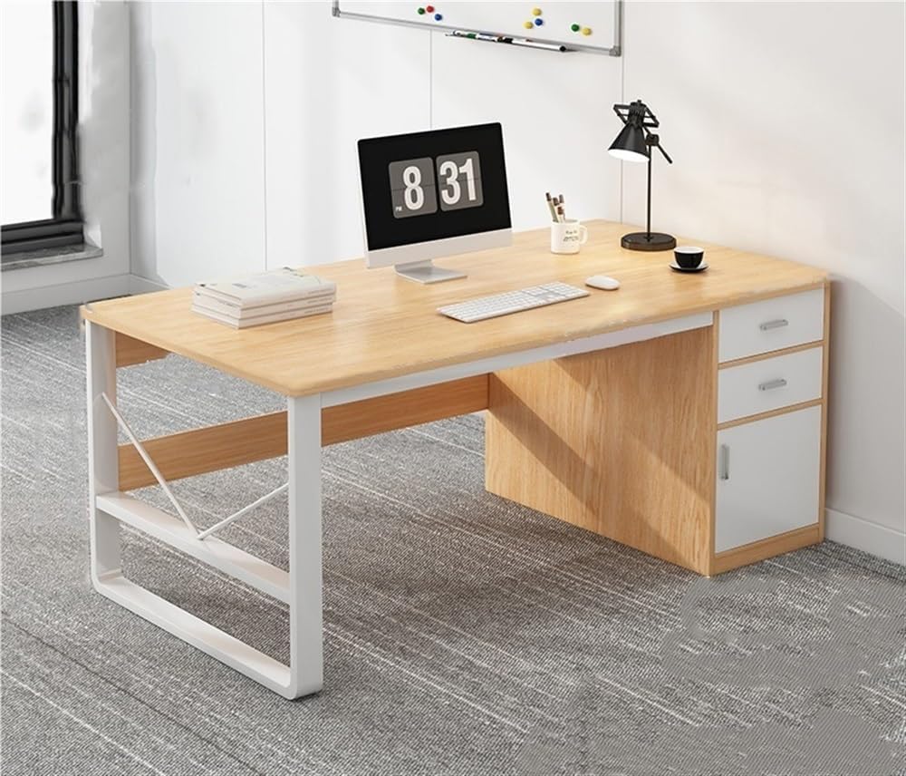 YWSXHS Home Office Computer Desk with Wood PC