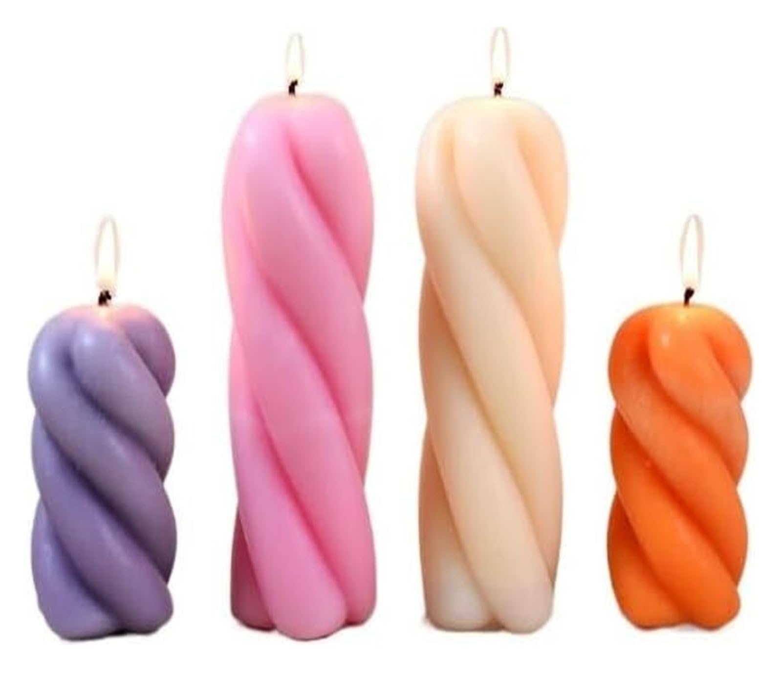 Forma do świec Silikonowa forma na świece do mydła świecowego i rękodzieła z żywicy(2pcs set)