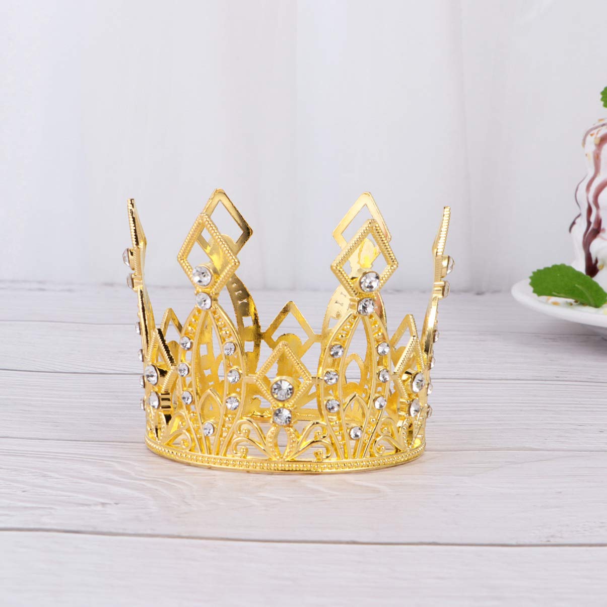 Abaodam 6pièces Décorations De Gâteau Couronne Miniature pour Anniversaire Et Fêtes Accessoires Élégants pour Femmes Et Filles