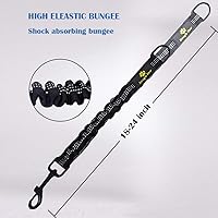 Vista 4 de Bungee Dog Leash Extension Attachment, 18” Shock Absorbing Lead Extension Absorber, Prevent Injury on Arm and Shoulder & Save Dogs from Getting