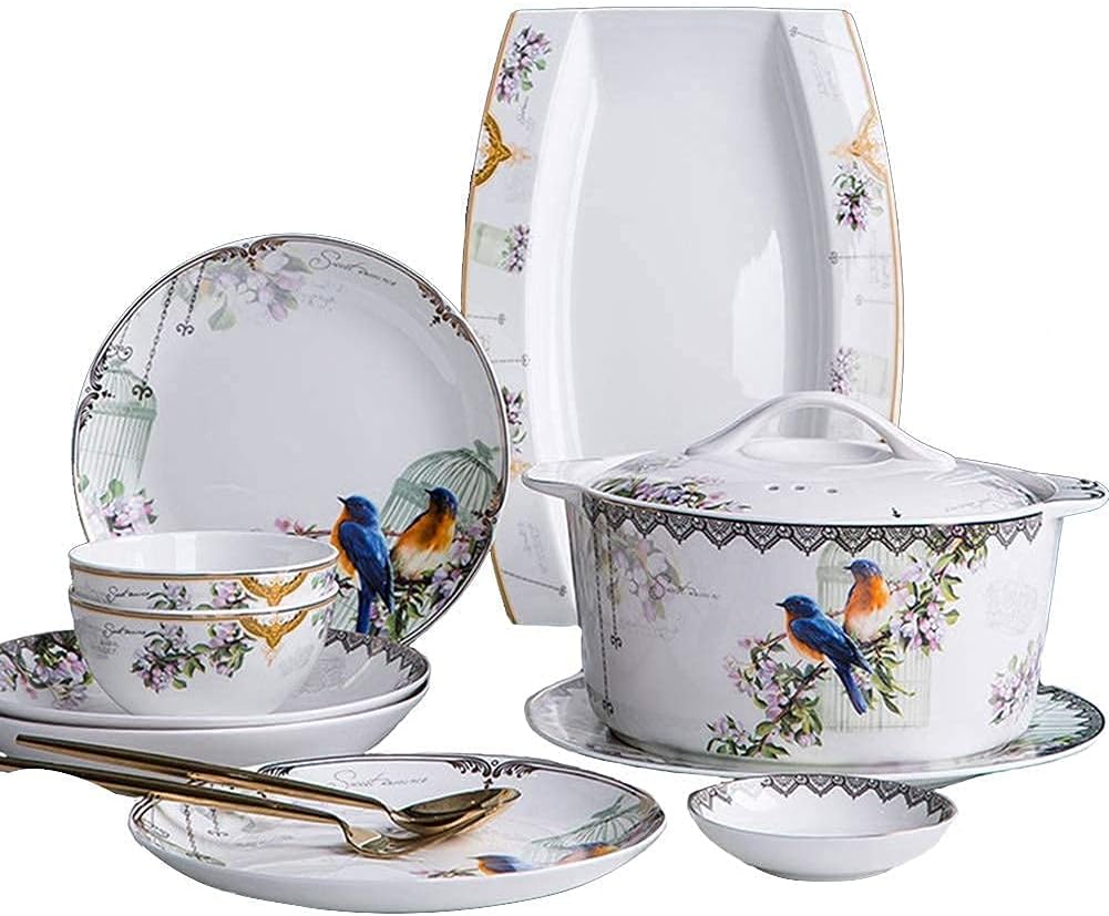 ディナーセットディナーセット,陶磁器食器セット,58ピースの新しい中国