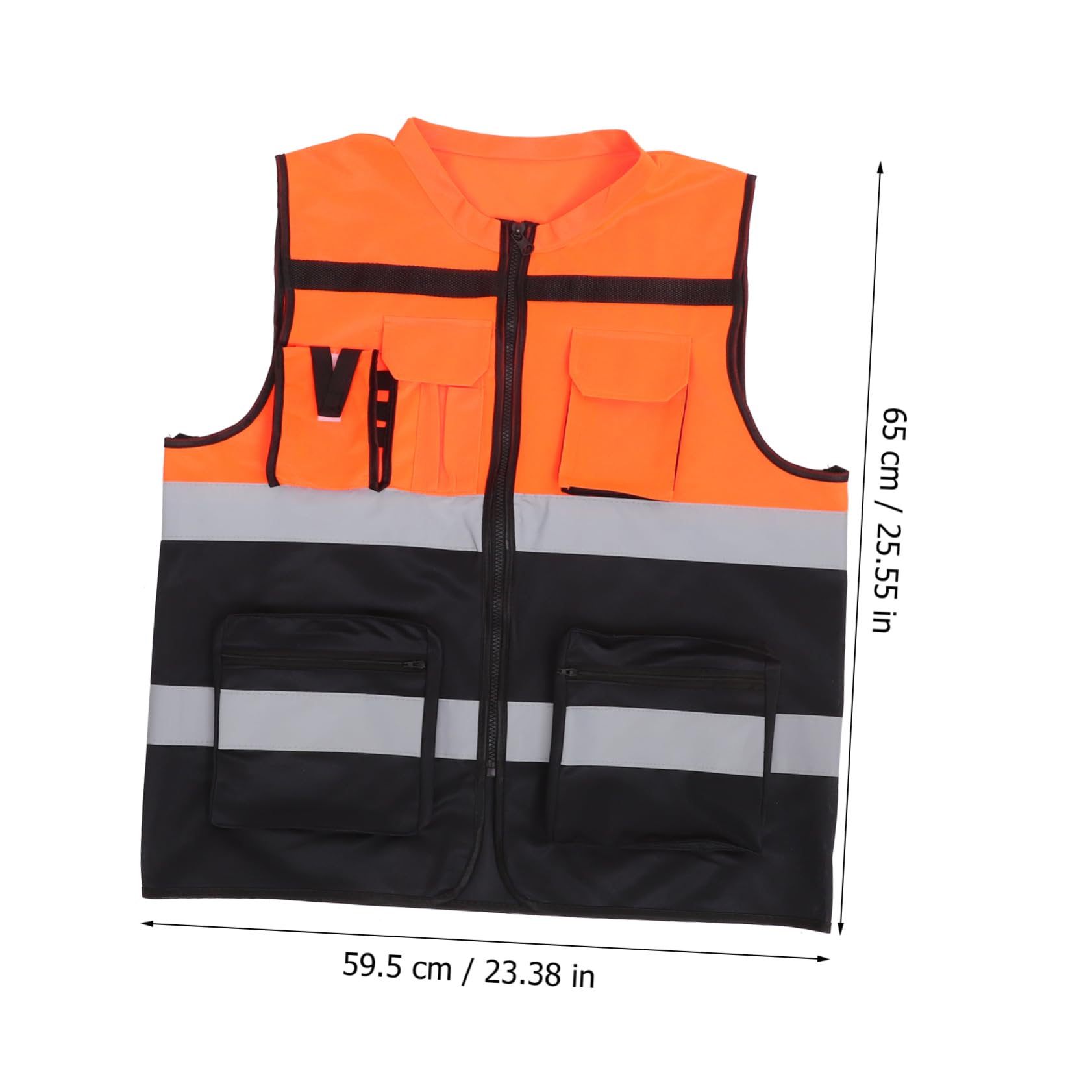 Lurrose 10 Pièces Gilet de Réfléchissant pour Cyclisme Course Haute Visibilité Gilet de Protection pour Activités Nocturnes Extérieur