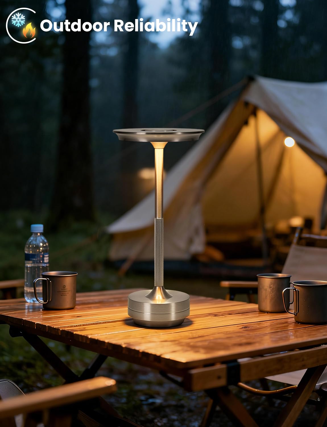 Ensemble de Lampes de Table Sans Fil VIMAZ, Lot de 2, Lampes de Touche Rechargeables, Lampes de Chevet, Lampes de Table LED Sans Fil Étanches Réglables de 3000-6000k, Lampe Portable Fonctionnant sur