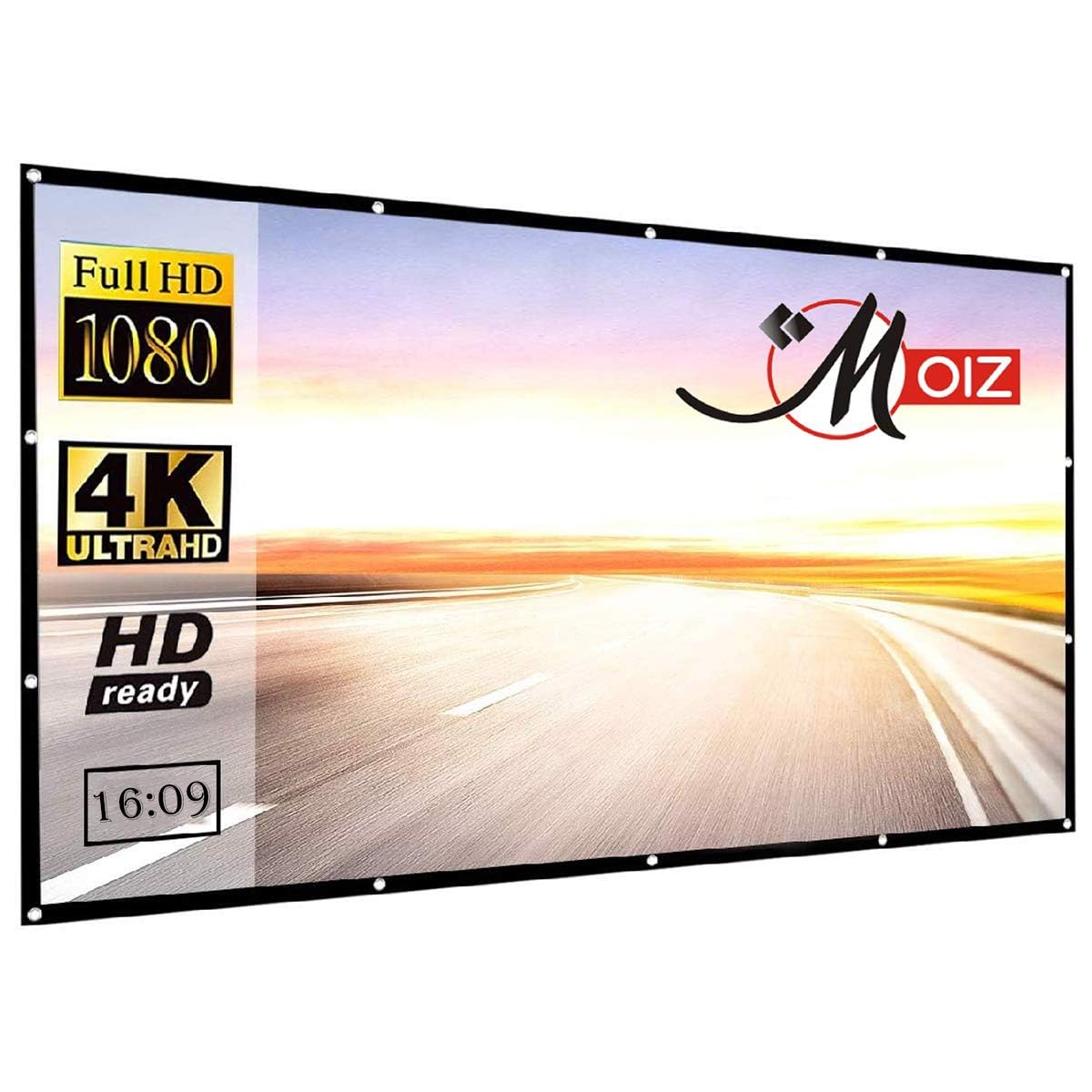 MOIZ 200 Inch Eyelet Projector Screen 16:9 - Image 1