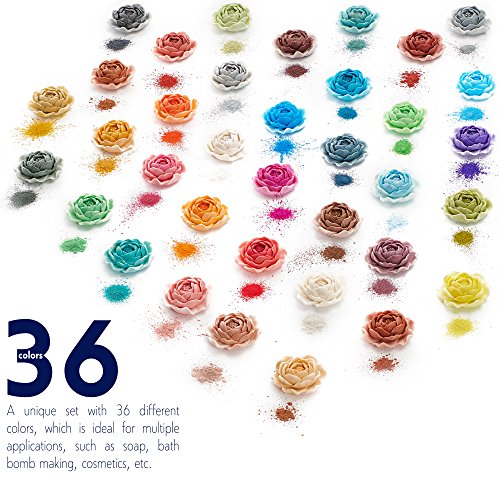 Mica Powder For Epoxy Resin – Pigment Powder For Nails – Epoxy Resin Color Pigment – Soap Making Dye – Mica Pigment Powder 36 Colors Set #TOP1