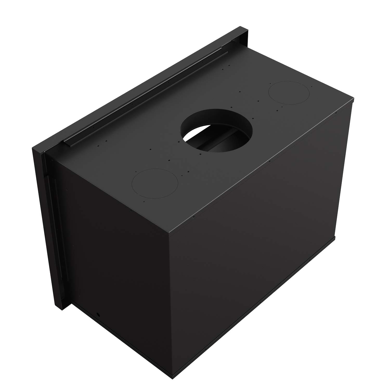 KRATKI Inserto camino a legna ventilato ARKE 80 cm 12 kW - vetro ceramico autopulente e doppia combustione, resa termica 75 percento - Ecodesign e BImSchV 2