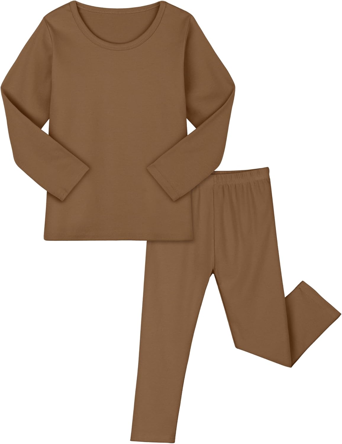 Resinta Baby Toddler Boys Girls Cotton Long Sleeve Shirt and Legging Set Kids Ribbed Basic Pant 2-Piece for Daily Life