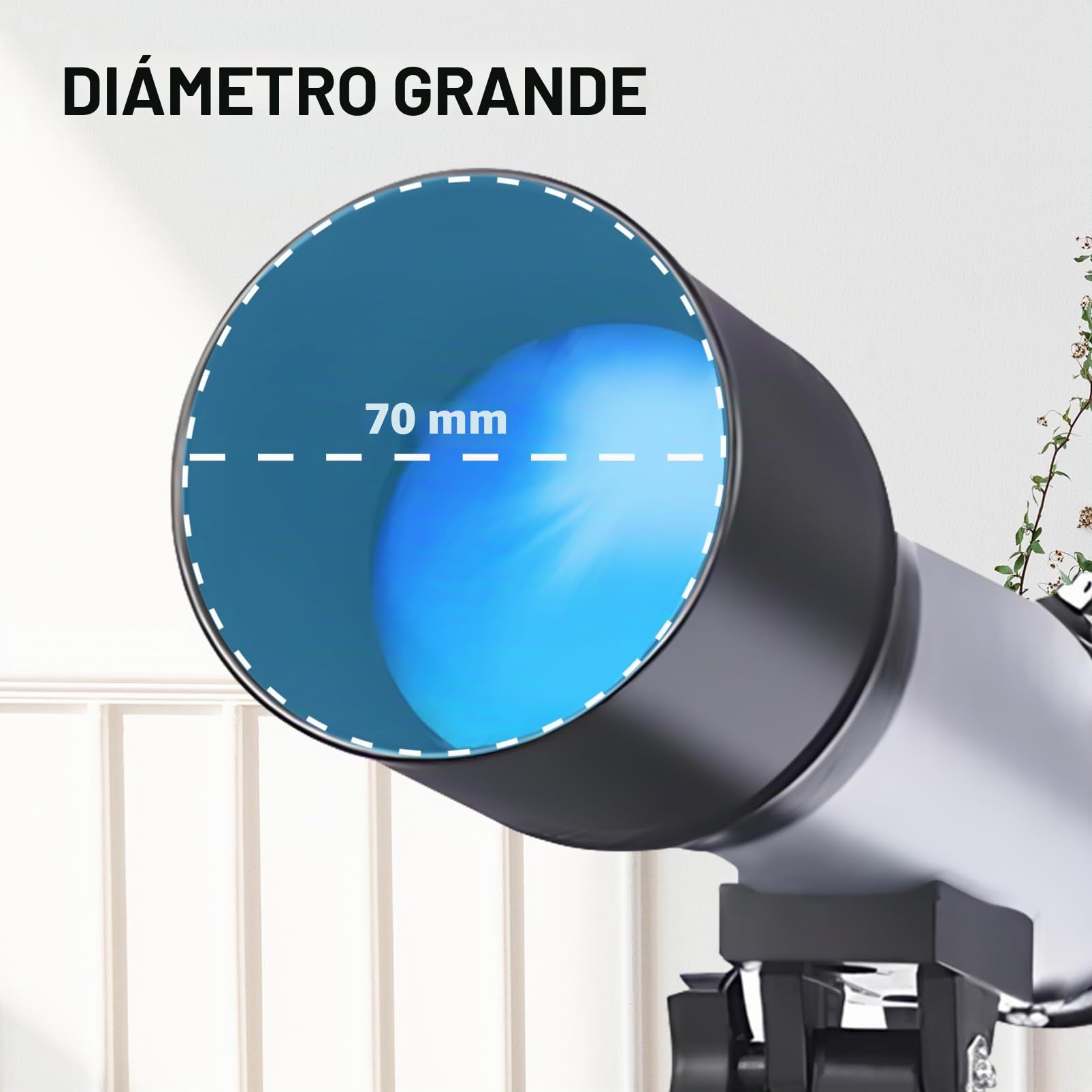 Balacoo Telescopio Astronómico Refractor para Adultos con Trípode Ajustable de Aleación de Aluminio y Diseño Portátil, Adecuado para Observación de Estrellas al Aire