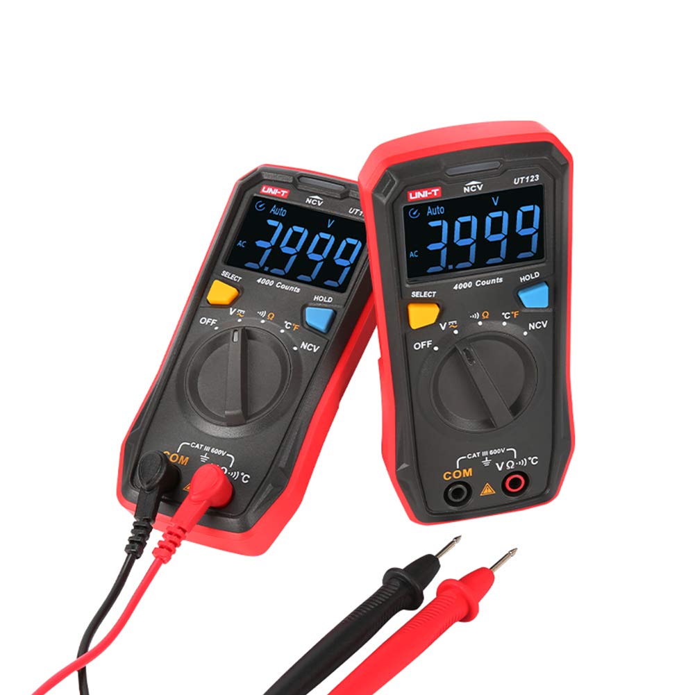 Multimeter UT123 tragbares digitales Multimeter EBTN Bildschirm Auto Range Spannungsprüfer
