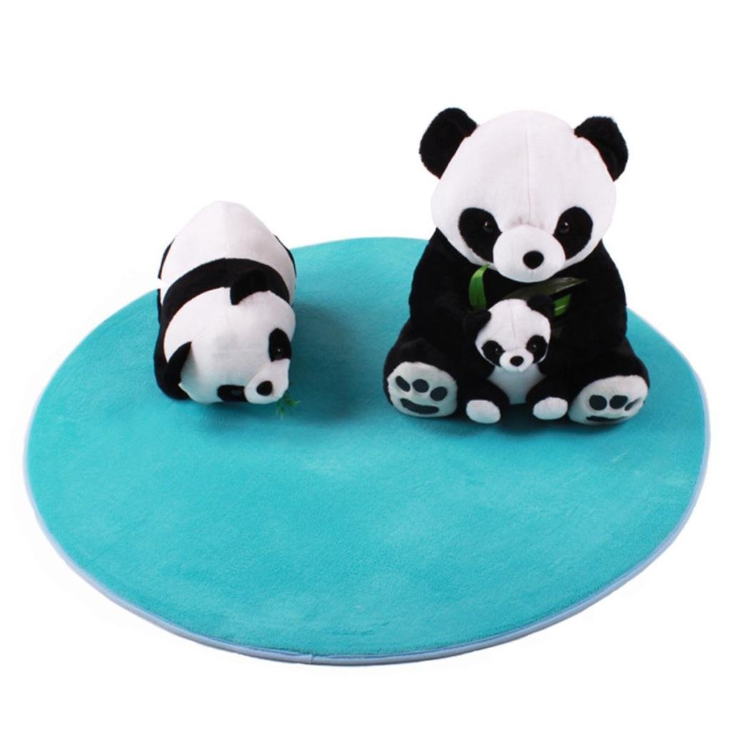 100 cm morbido peluche bambini tenda tappeto tappeto tappeto cuscino camera da letto – rotondo blu, come descritto