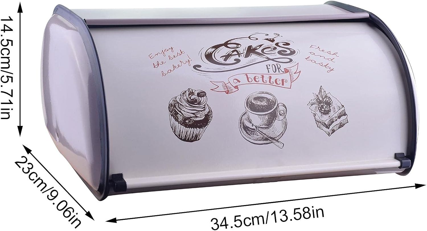 ブレッドケース パン箱 パン保存ケース パンの保管 大容量防錆老化防止引き戸デザインシンプルな操作と開けやすい汚れ防止スキッドプルー