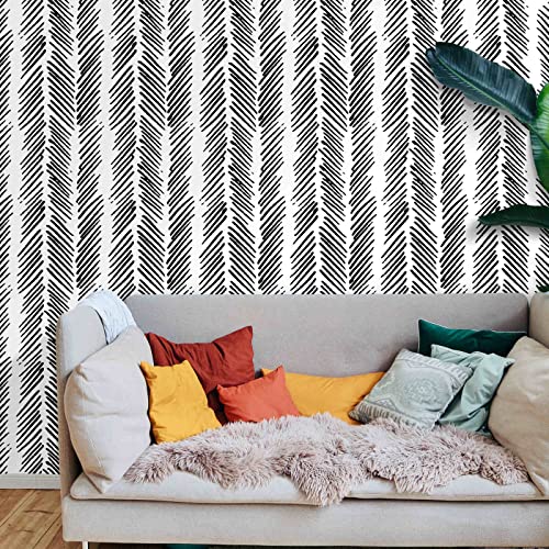 Explore the Beauty of Black and White Herringbone Wallpaper Find the