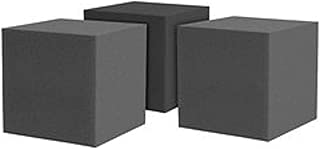 FoamEngineering Black Cube Corner Acoustic Soundproofing Bass Trap Foam Studio Treatment (12x12x12) - coolthings.us