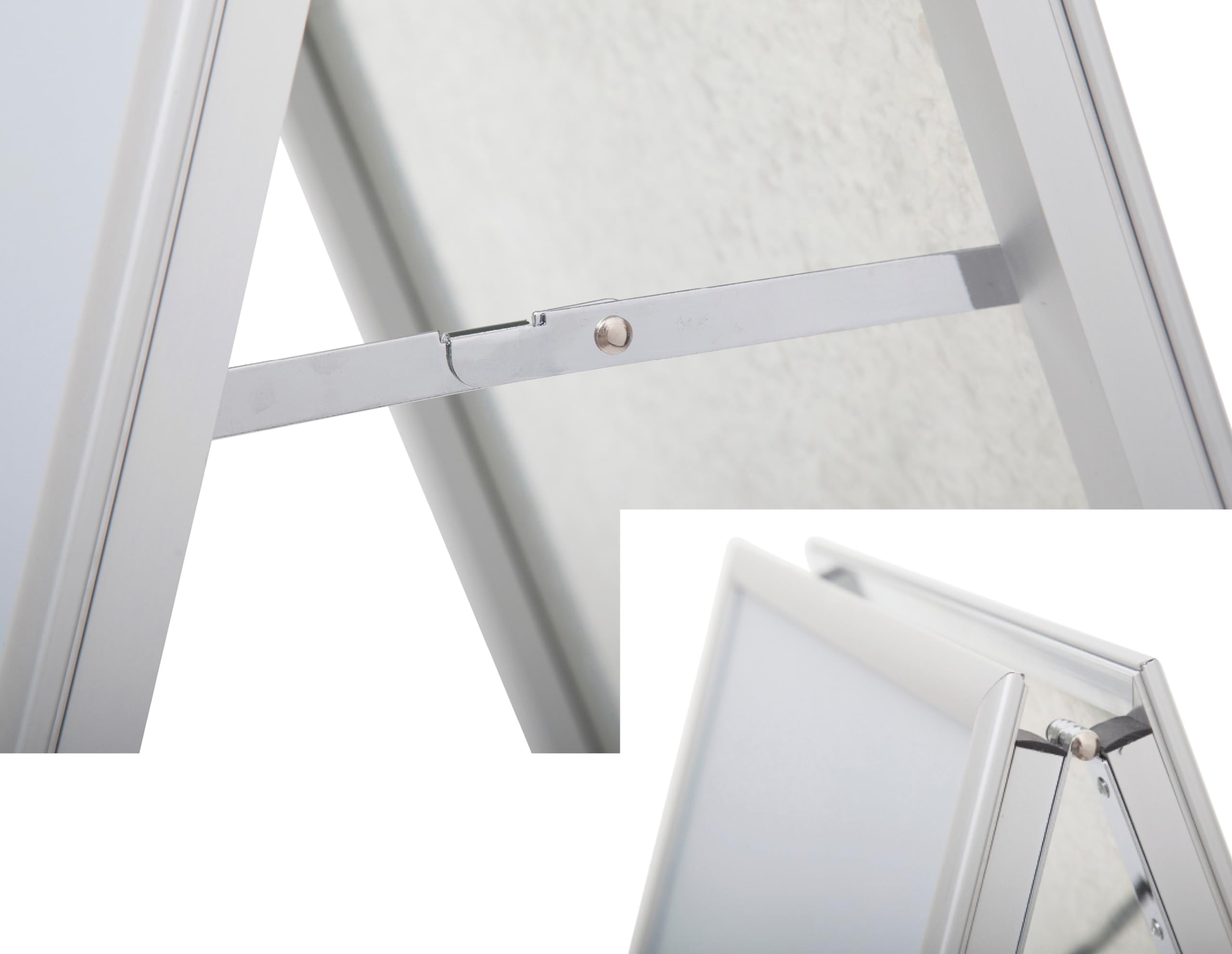 MAUL Kundenstopper A1 MAULpublic silber Alurahmen Plakatständer Hochformat