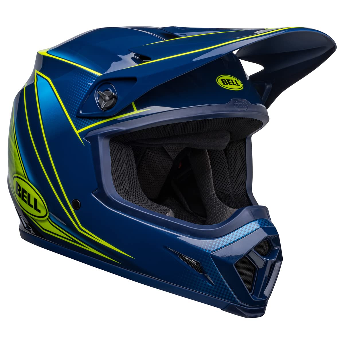 Bell MX-9 MIPS Dirt Helmet (Zone Gloss Navy/Retina - Small)