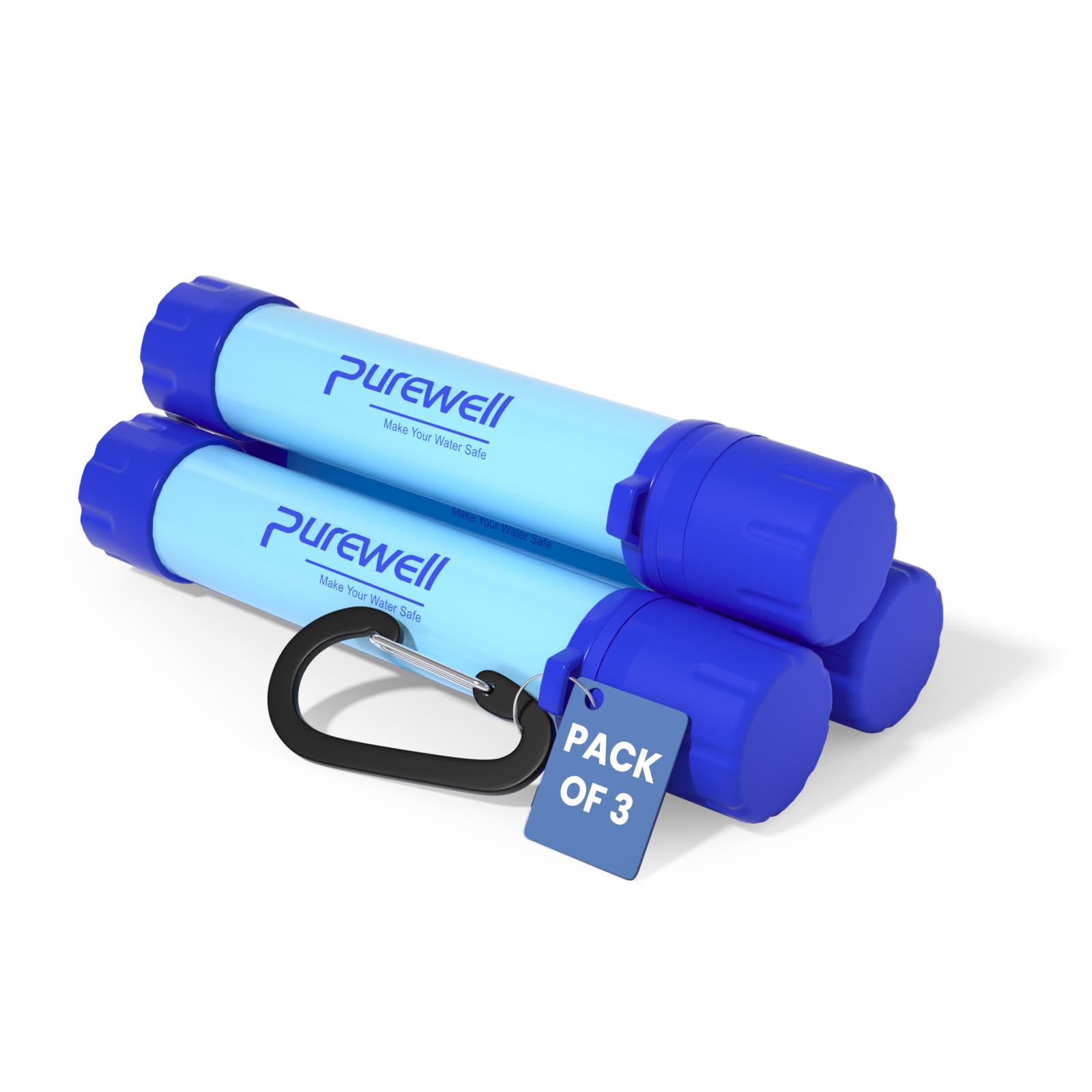 Outdoor Water Filter Personal Water Filtration Straw Emergency Survival Gear Water Purifier for Camping Hiking Climbing Backpacking