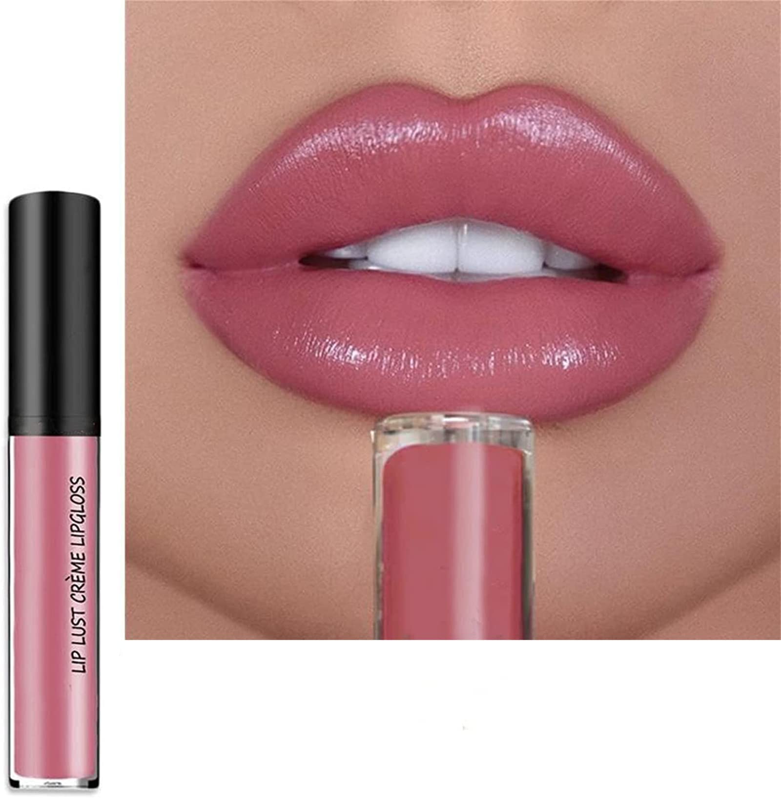 Kayswnag 12 Color Cream Texture Waterproof Lipstick, Lip Gloss Lip Lust Creme Lipgloss Liquid Lipstick,Waterproof Long Lasting Velvet Lip Gloss (05#)