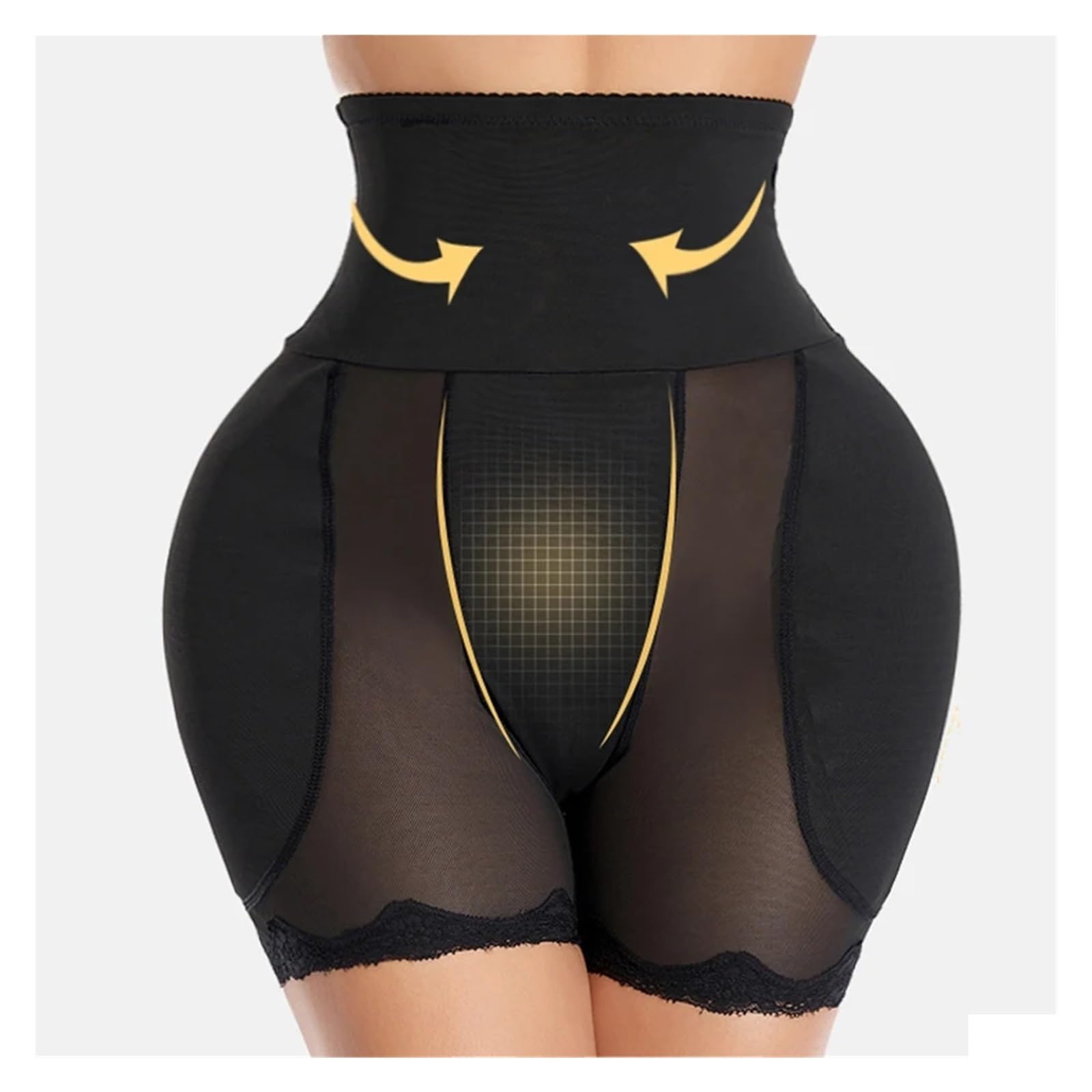 Guaina Contenitiva Donna Body Modellante Imbottito for Fianchi e Glutei, Mutandine da Allenamento a Vita Alta, Controllo della Pancia, Body Shaper da Donna