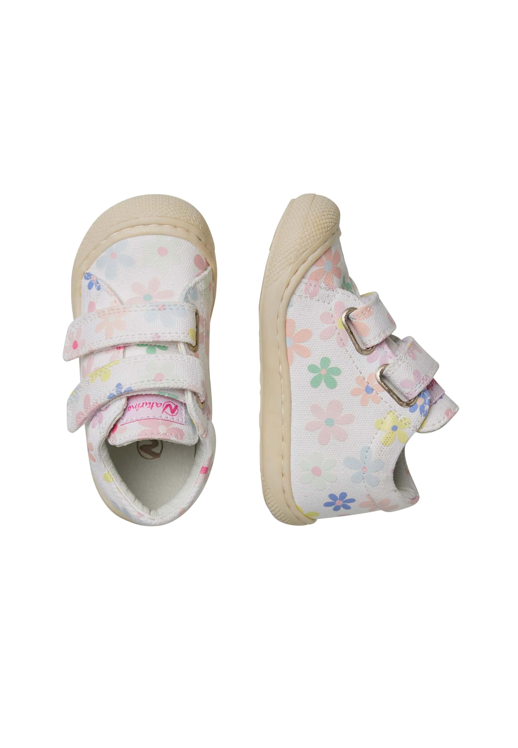 Naturino Zapatos Primeros Pasos de Tejido con Estampado de Flores