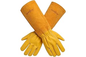 Acdyion Long Leather Gardening Gloves