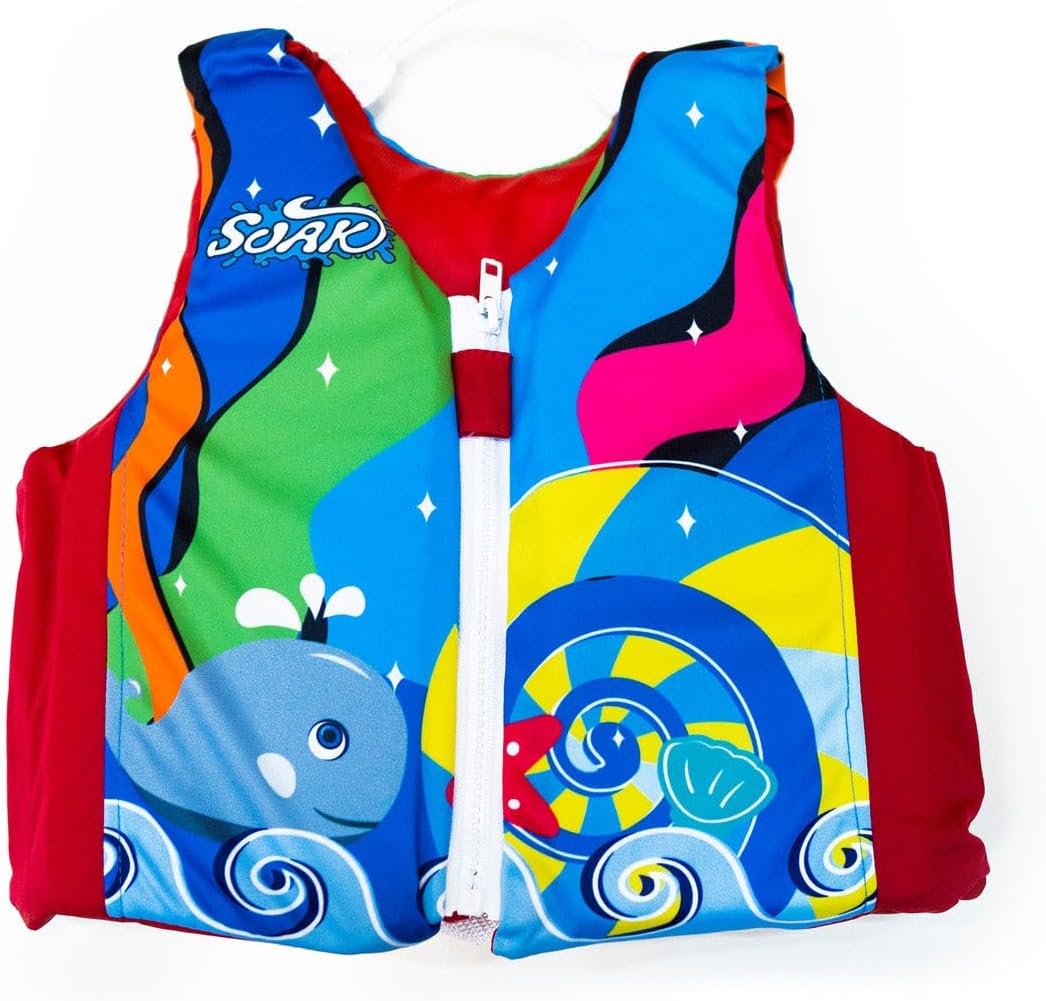 Dawson SportsKids Swimming Vest (15-162) (Medium (3-5 Year) - Comfortable Floatation Aid for Toddlers, Adjustable Safety Strap - Ideal for Pool & Beach Fun - Certified Quality & Durability