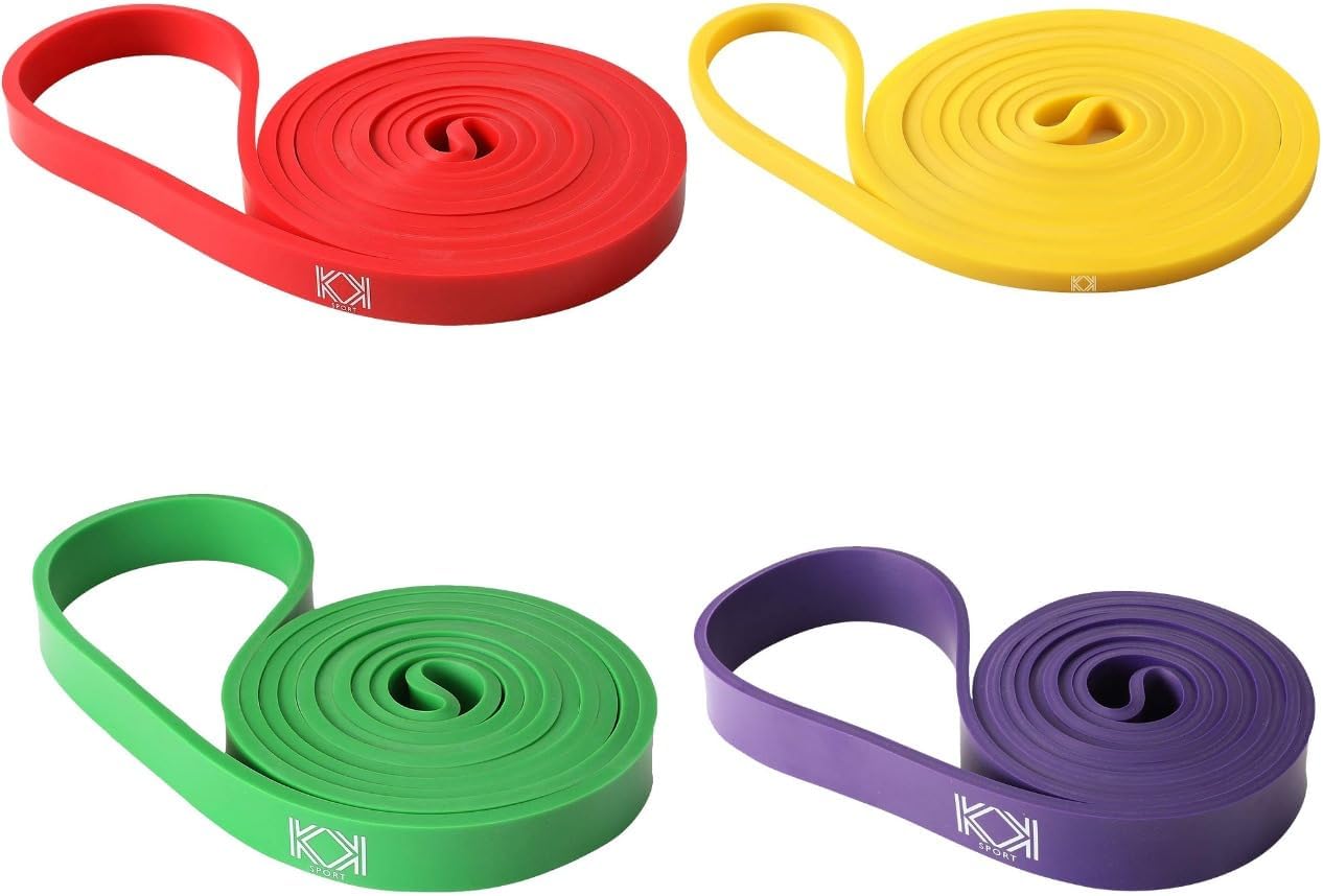 KK Resistance Bands, Pull Up Resistance Bands For Men & Women, Fitness Exercise Bands, Pull Up & Stretch Resistance Workout Bands In A Variety Of Strengths