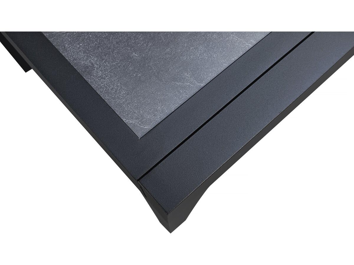 Table Jardin en Aluminium Extensible Lagos - 200/320 x 105 x 76 cm - Noir