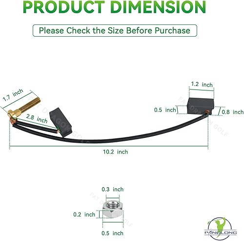 Miniatura 3 de Panglong Kit de cepillo de motor para carrito de golf, cepillo de motor adecuado para Yamaha G14- eléctrico, G16- eléctrico, G19- eléctrico, G20-