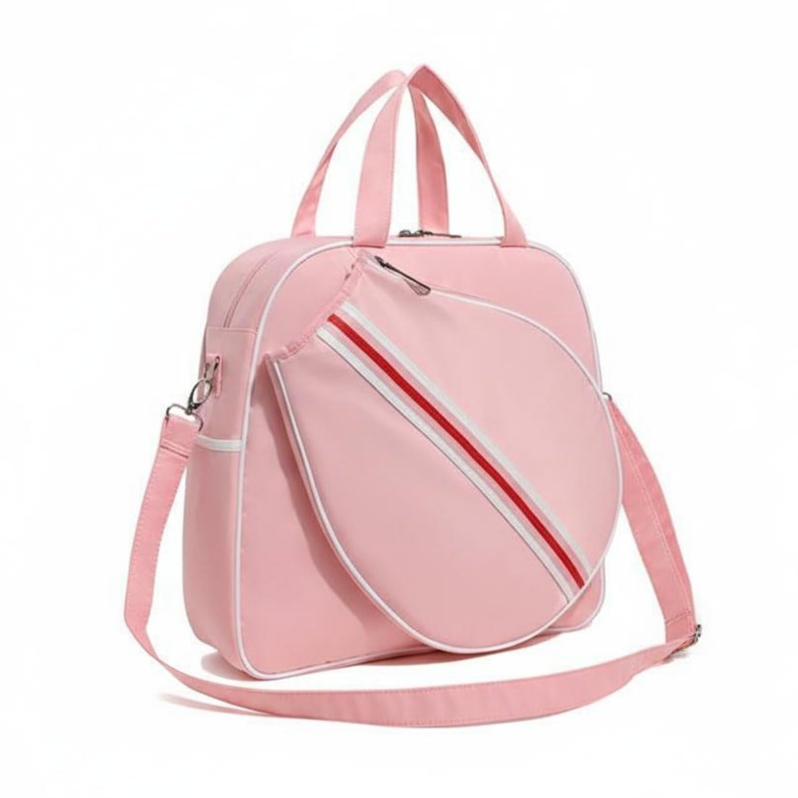 Badmintontasche große Kapazität Badminton Tasche multifunktional Schläger-Umhängetasche für, Damen, Outdoor, Fitnessstudio, Badminton-/Tennistasche, Array, Rosa