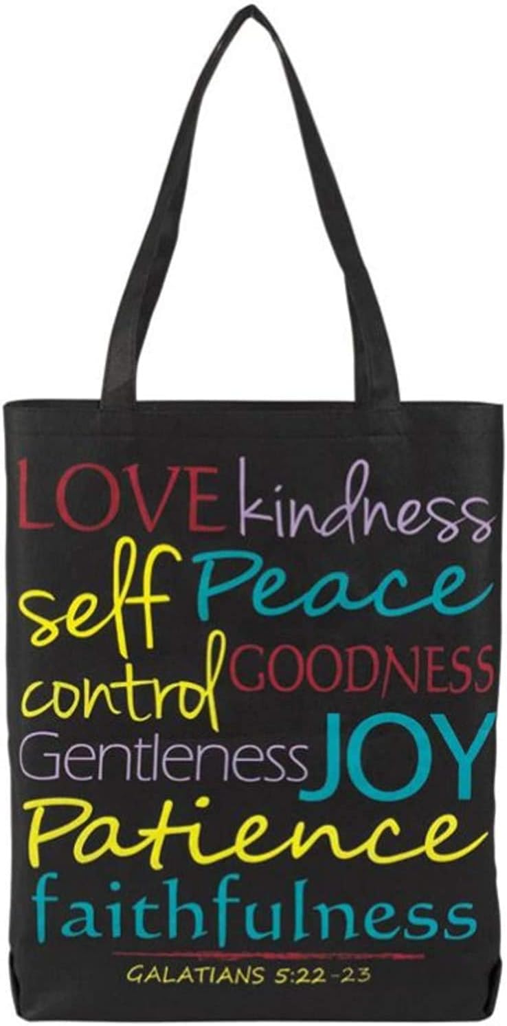 Trinity Church Supply Religious Inspirational Gifts for Women, Fruits of the Spirit Tote Bag, 16 Inch